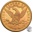 USA 10 dolarów głowa 1881 S San Francisco st. 1-