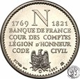 Francja medal Napoleon 1981 PLATYNA - tylko 8000 egz st. 1