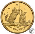 Wyspa Man 1 korona 2001 koty 1/10 uncji złota st.L
