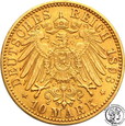Niemcy Prusy 10 Marek 1893 A st.3+