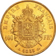 Francja 100 franków 1855 A Napoleon III st.2