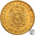 Niemcy Prusy 10 Marek 1888 A Friedrich III st. 2