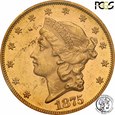 USA 20 dolarów 1875 Philadelphia PCGS MS60