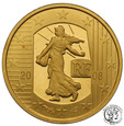 Francja 5 Euro 2008 Republika - 50 lat 1/25 uncji złota st.L