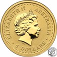 Australia 5 dolarów 2003 Rok KOZY Au.999 st.1