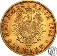 Niemcy Prusy 10 Marek 1880 A st.3+