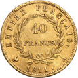 Francja 40 franków 1811 A st.3+