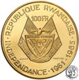 Rwanda 100 franków 1965 Prezydent G. Kayibanda st.1 NISKI NAKŁAD!