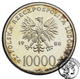 Polska 10 000 złotych 1988 X lat Pontyfikatu Jan Paweł II st. L/L-