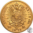 Niemcy Prusy 10 Marek 1873 B st.3+