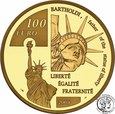 Francja 100 Euro 2004 Bartholdi (5 Oz Au) nakład tylko 99 szt.