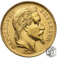 Francja 20 franków 1868 A Paryż Napoleon III st.1