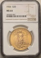 USA 20 dolarów 1926 Philadelphia NGC MS64