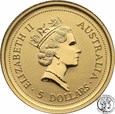 Australia 5 dolarów 1998 Rok TYGRYSA Au.999 st.1