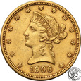 USA 10 dolarów 1906 D Denver st.2