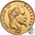 Francja 100 franków 1866 A Napoleon III w wieńcu st.2