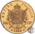 Francja 100 franków 1866 A Napoleon III w wieńcu st.2
