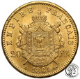 Francja 20 franków 1861 A Paryż Napoleon III st.1