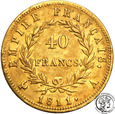 Francja Napoleon 40 franków 1811 A Paryż st.3+