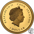 Wyspy Cooka 10 dolarów 2009 Papież Jan Paweł II st.L
