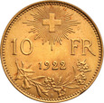 Szwajcaria 10 franków 1922 st.1-