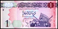 LIBIA 1 Dinar 2013 rok stan bankowy UNC