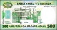 RWANDA 500 Franków z 2008 roku stan bankowy UNC