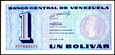 WENEZUELA 1 Bolivar z 1989 roku stan bankowy UNC