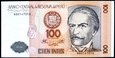 PERU 100 INTIS 1987 ROK STAN BANKOWY UNC
