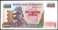 ZIMBABWE 500 DOLARÓW 2001 ROK STAN BANKOWY UNC