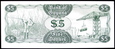GUJANA 5 Dolarów 1992 rok stan bankowy UNC