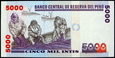 PERU 5000 Intis 1988 rok stan bankowy UNC