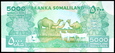 SOMALILAND 5000 Szylingów 2012 rok stan bankowy UNC