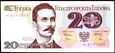 20 Złotych z 1982 roku seria H stan pierwszy bankowy UNC - PRL  