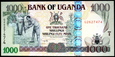 UGANDA 1000 SZYLINGÓW 2009 ROK stan bankowy UNC
