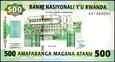 RWANDA 500 Franków z 2004 roku stan bankowy UNC