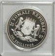 Somalia - 100 szylingów - 2007 - Słonie - 1 Oz. Ag999