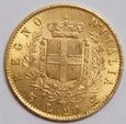 Włochy 20 lirów 1863
