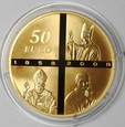 Francja - 50 euro - Lourdes - Jan Paweł II - 2008
