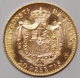 Hiszpania 20 peset 1887 - nowe bicie