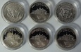 1/2 dolara - zestaw 6 monet - Kennedy 1964 - Washington 1982