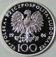 100 + 200 zł Jan Paweł II 1986 - stempel zwykły