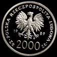 Polska - 2000 zł Jan Paweł II - Kratka 1989 - Nikiel próba