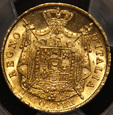 Włochy - Królestwo Napoleona - 40 lirów 1812 M - PCGS AU58