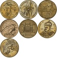 2 zł (1998)-Zestaw wszystkich 7 monet z 1998 roku