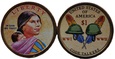 1 dolar (2016) Indianka Native Sacagawea KOLOR dwustronny Mennica P