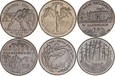 2 zł (1995)-Zestaw wszystkich 6 monet z 1995 roku