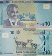 Banknot 10 dolarów 2021 ( Namibia )