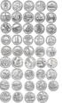Parki USA - zestaw wszystkich 44 monet