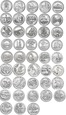 Parki USA - zestaw wszystkich 43 monet 